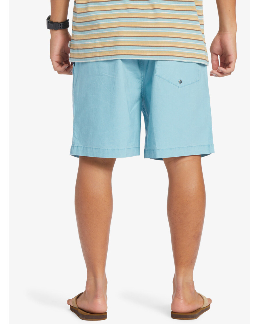 Quik Silver Taxer Elastic Waist Shorts - Cameo Blue