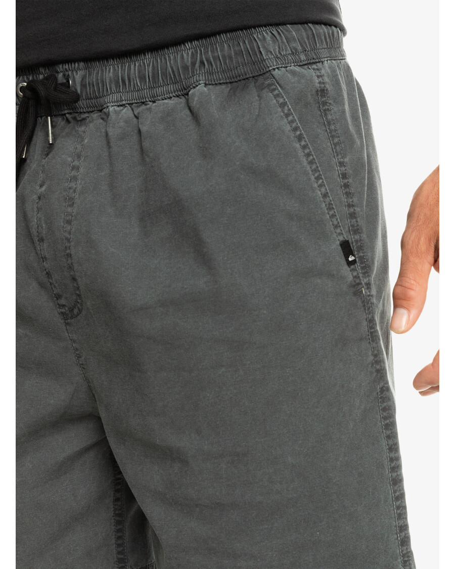 Quik Silver Taxer Elastic Waist Shorts - Black