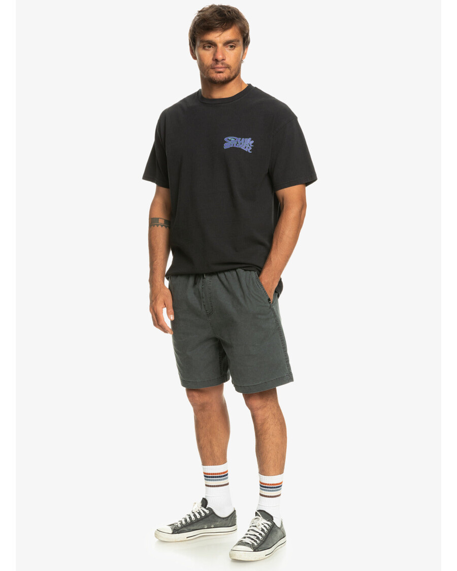 Quik Silver Taxer Elastic Waist Shorts - Black