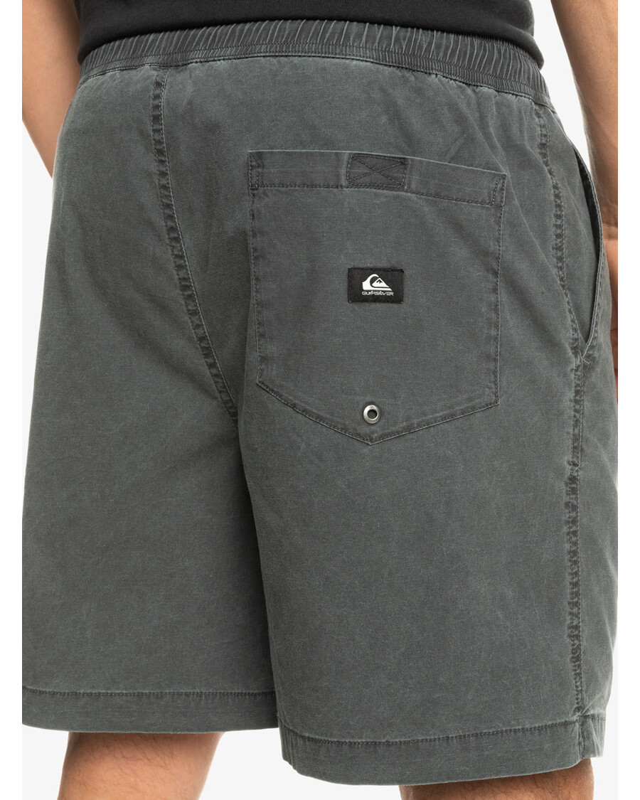 Quik Silver Taxer Elastic Waist Shorts - Black