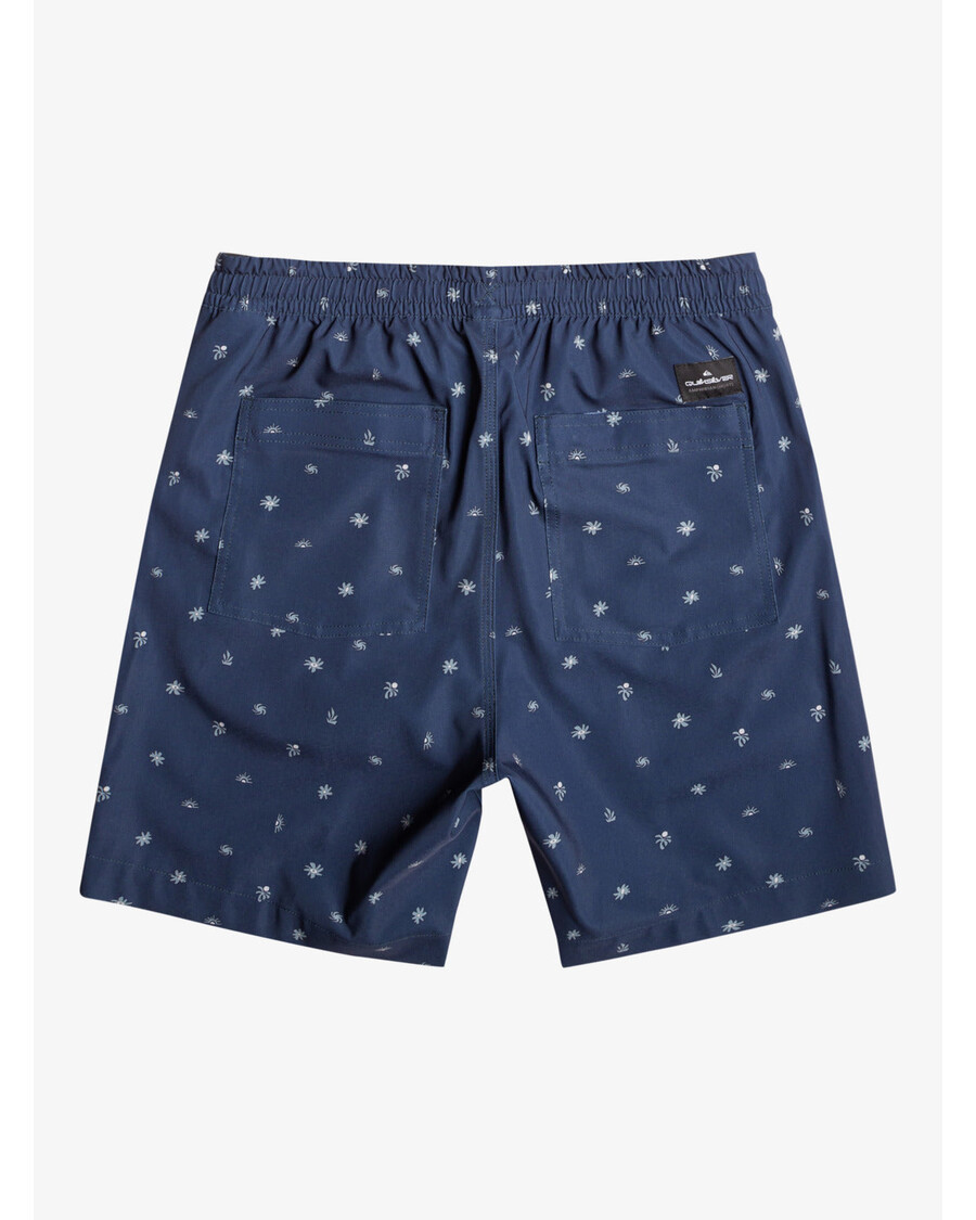 Quik Silver Taxer Print 18" Amphibian Boardshorts - Naval Accademy