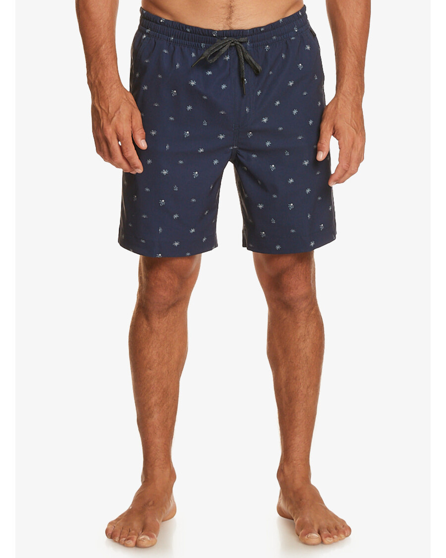 Quik Silver Taxer Print 18" Amphibian Boardshorts - Naval Accademy