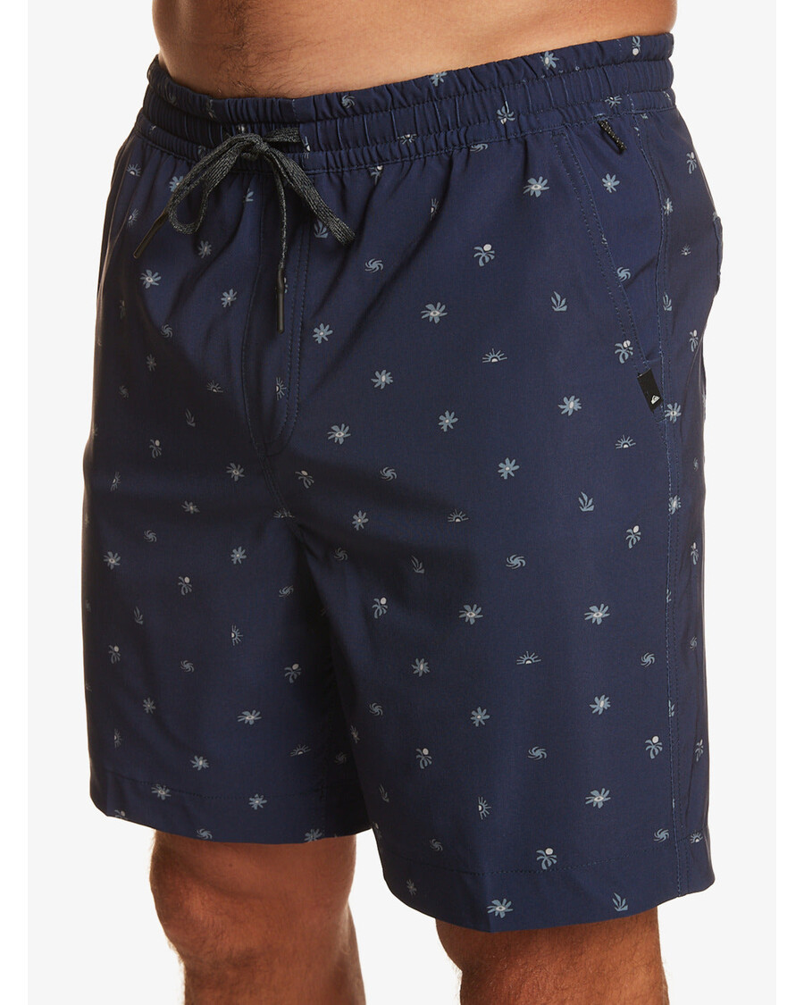 Quik Silver Taxer Print 18" Amphibian Boardshorts - Naval Accademy