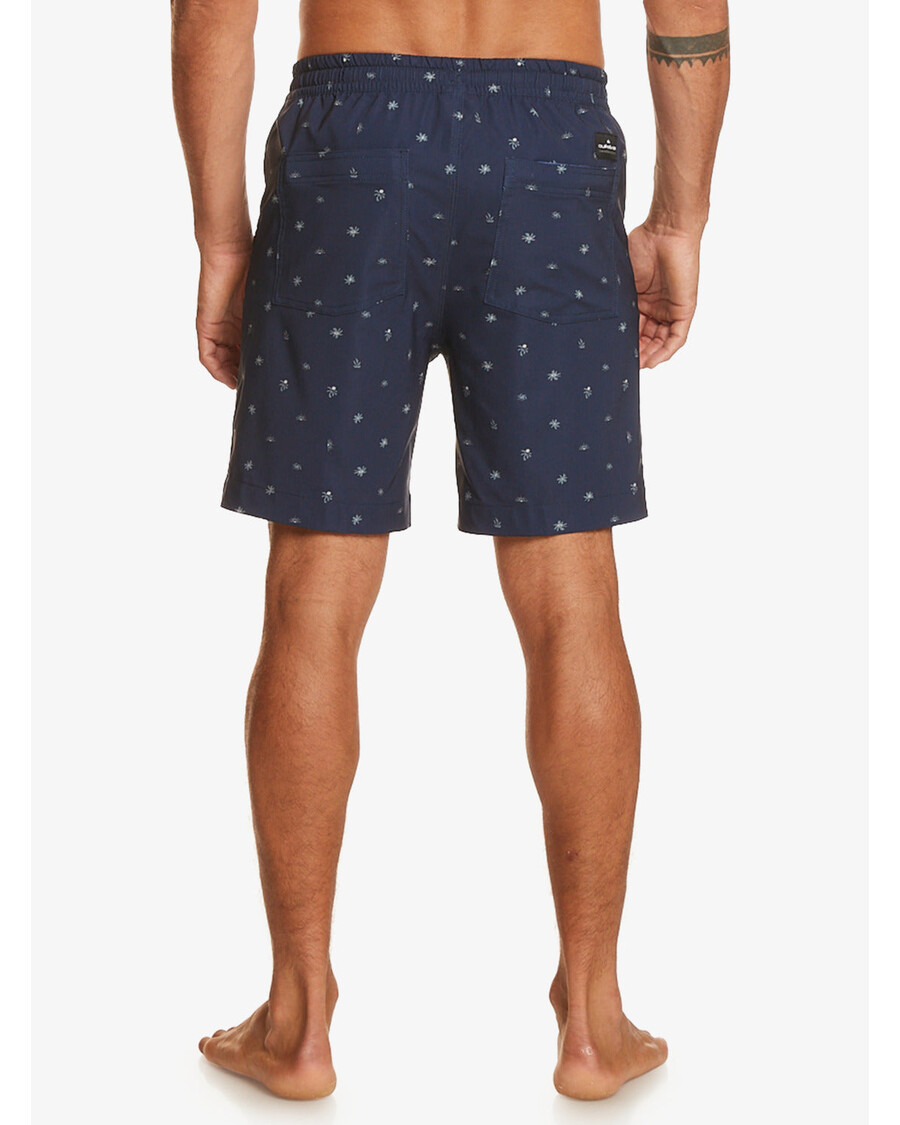 Quik Silver Taxer Print 18" Amphibian Boardshorts - Naval Accademy