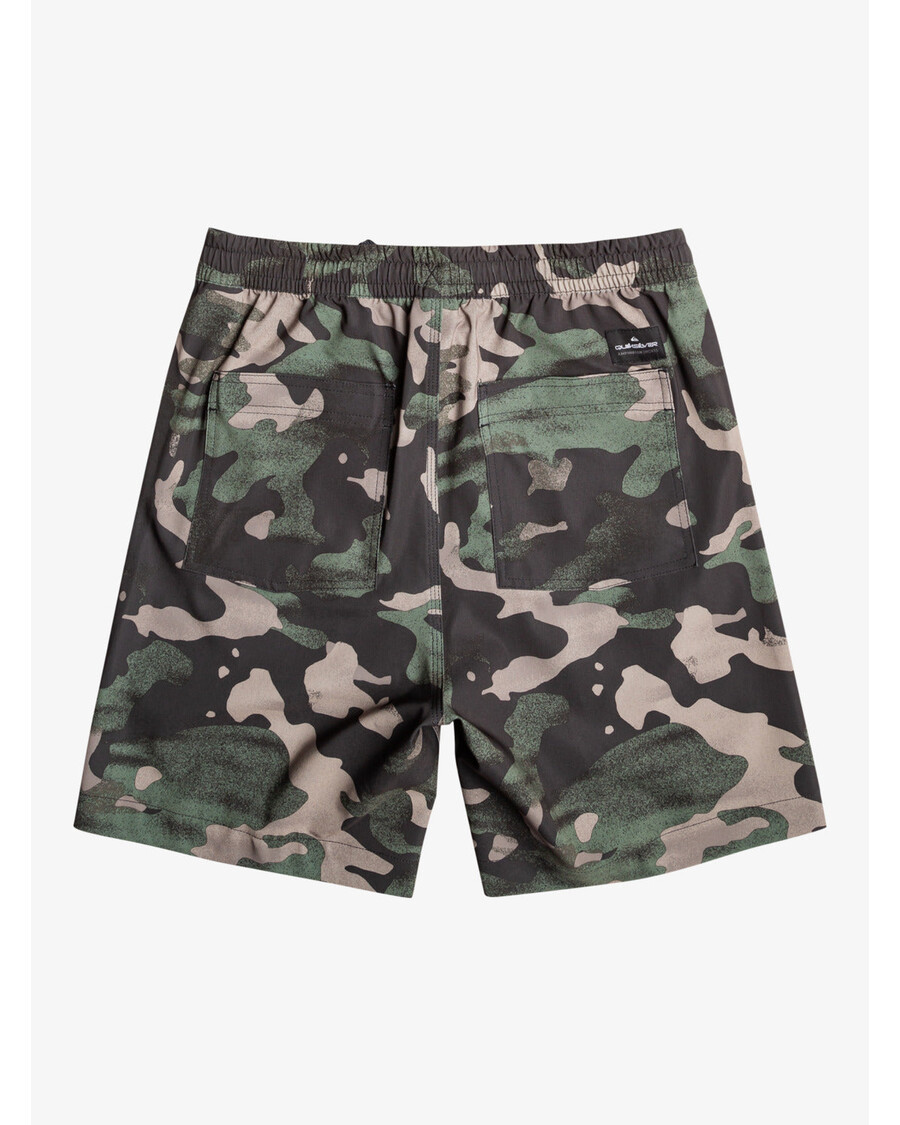 Quiksilver Taxer Print 18" Obojživelné šortky - Asfalt