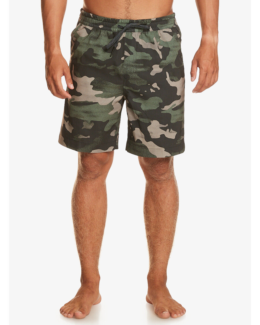 Quiksilver Taxer Print 18" Obojživelné šortky - Asfalt