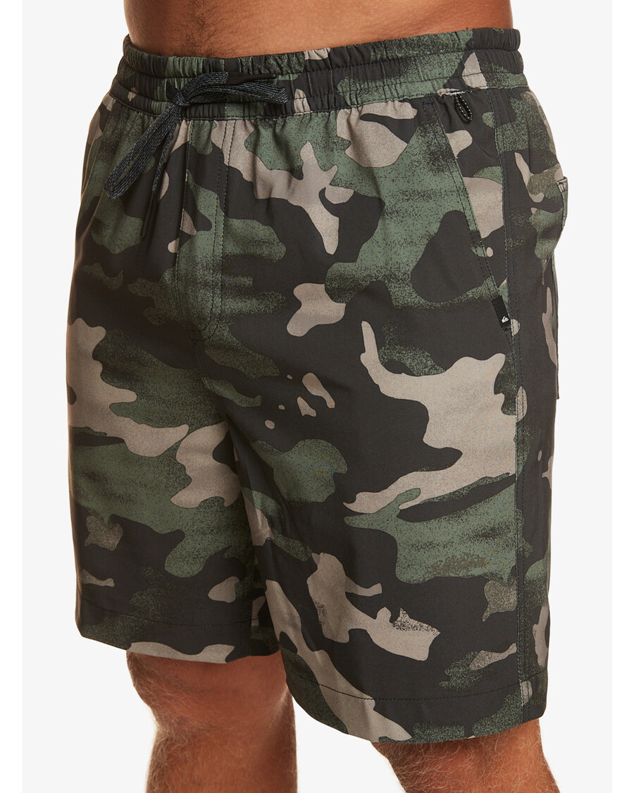 Quiksilver Taxer Print 18" Obojživelné šortky - Asfalt