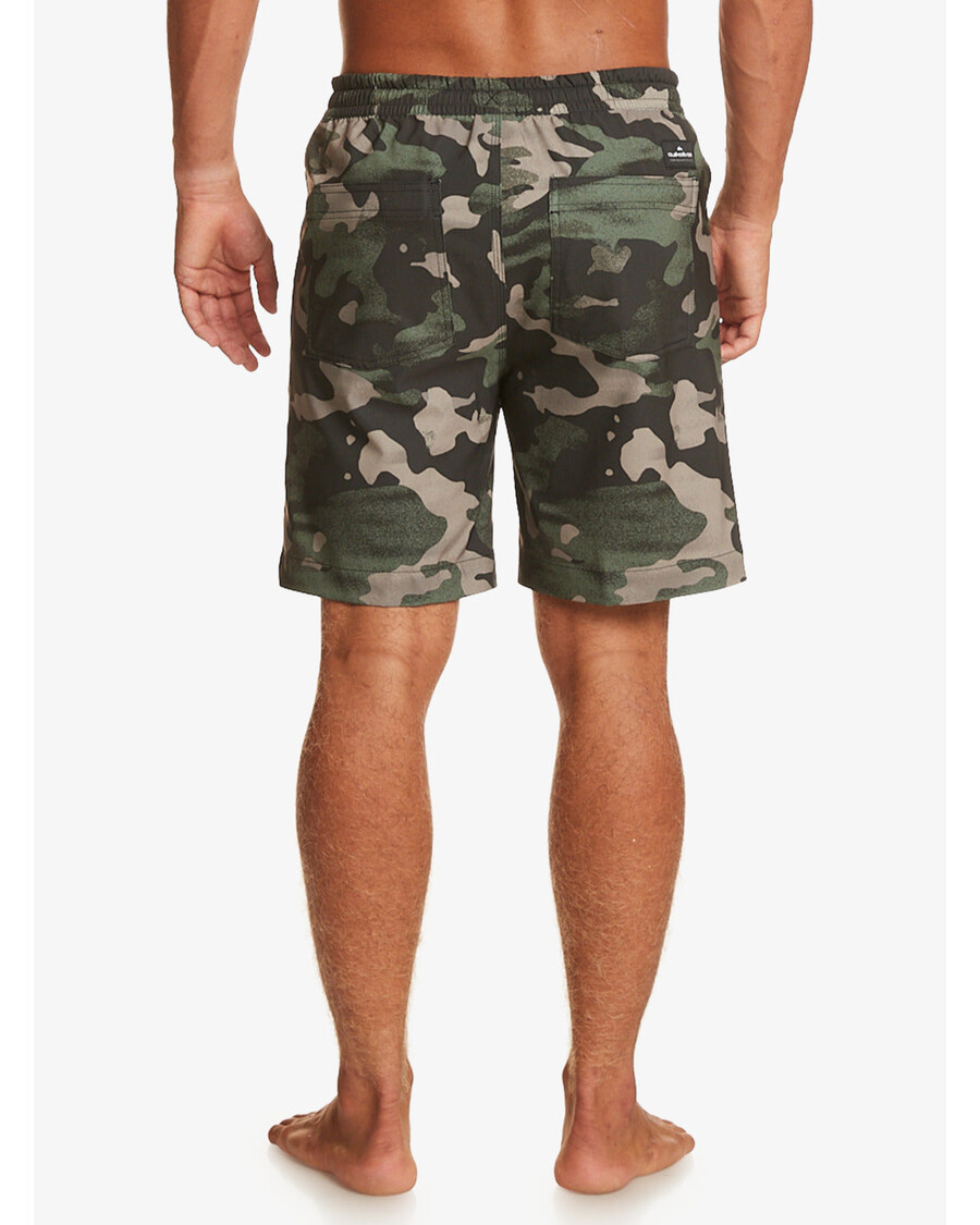 Quiksilver Taxer Print 18" Obojživelné šortky - Asfalt