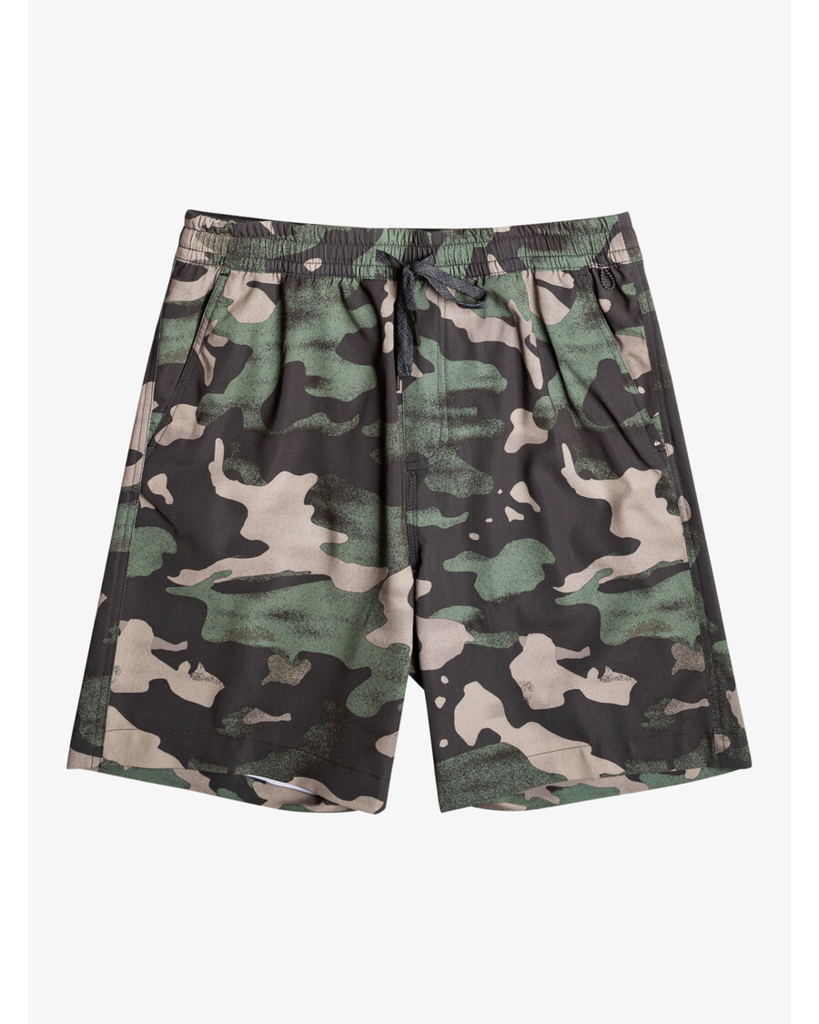 Quik Silver Taxer Print 18" Amphibian Boardshorts - Tarmac