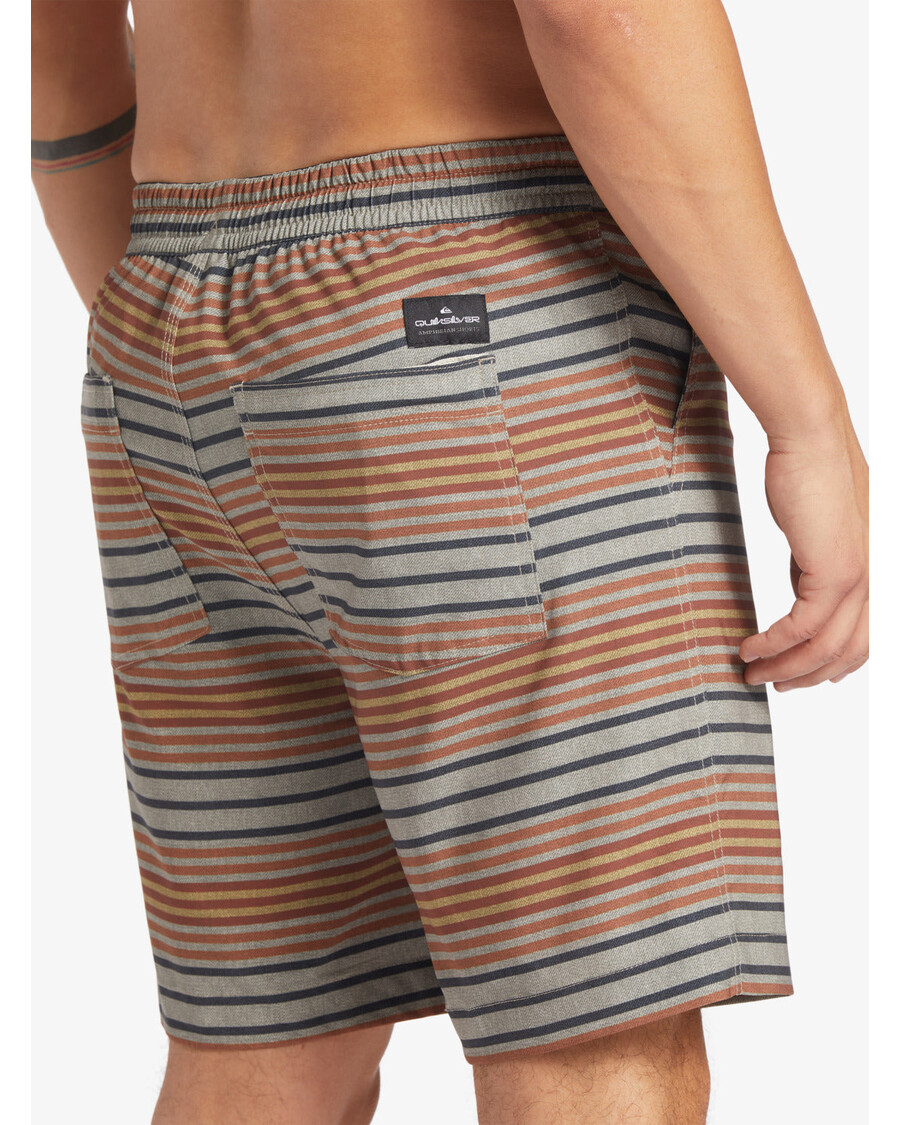 クイックシルバー タキサー プリント 18 インチ 水陸両用ボードショーツ - ホライズン バーチ タキサー