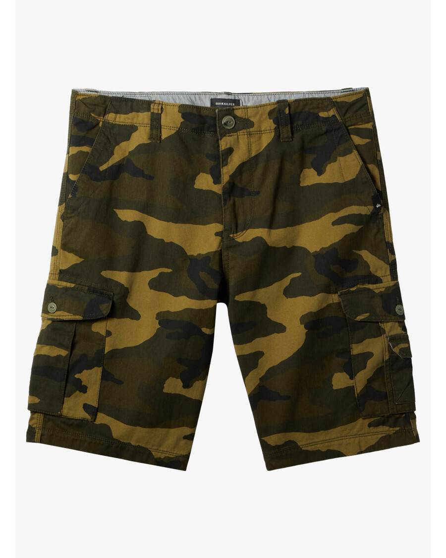 Quik Silver Crucial Battle Cargo Shorts - Thyme Everyday Camo