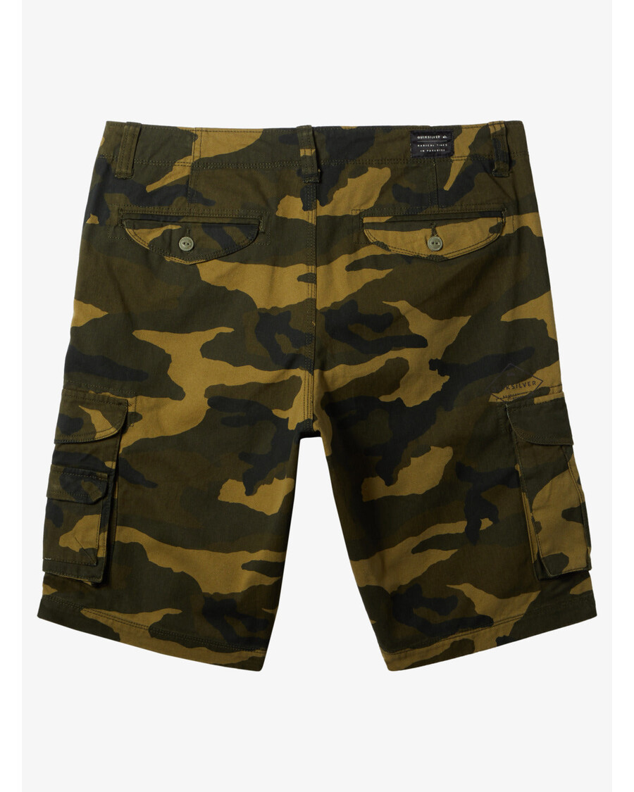 Quik Silver Crucial Battle Cargo Shorts - Thyme Everyday Camo