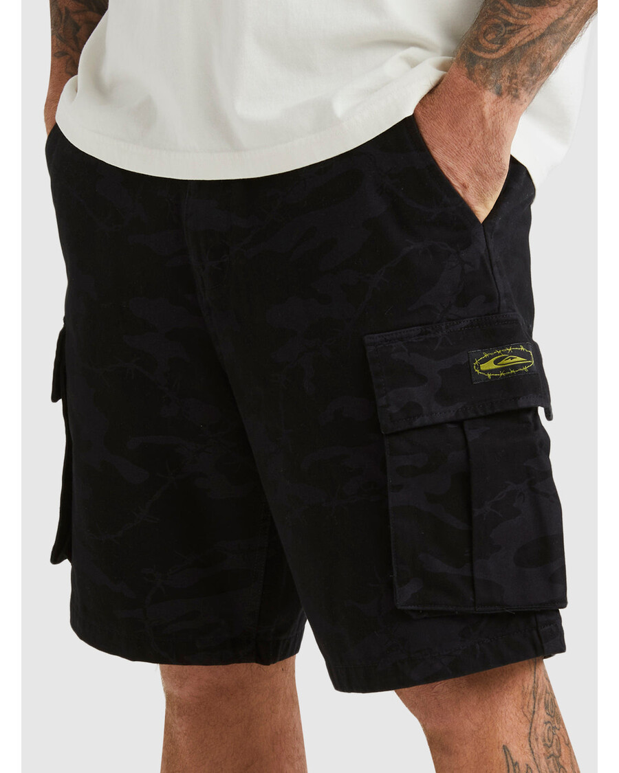 Quik Silver Mikey Cargo Shorts - Tarmac Mongrel Camo