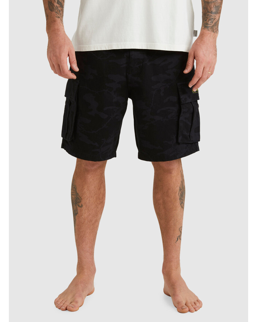 Quik Silver Mikey Cargo Shorts - Tarmac Mongrel Camo
