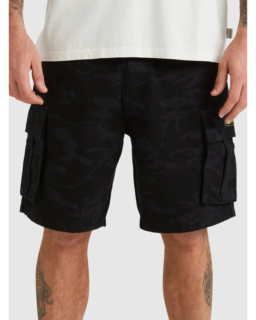 Quik Silver Mikey Cargo Shorts - Tarmac Mongrel Camo
