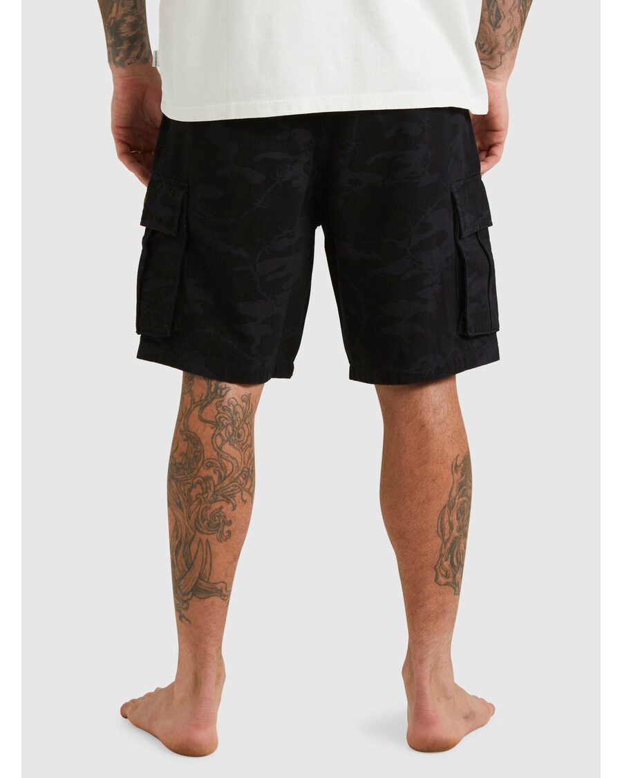 Quik Silver Mikey Cargo Shorts - Tarmac Mongrel Camo