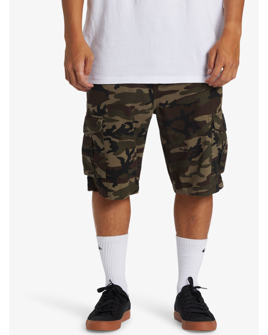Quik Silver Crucial Battle Cargo Shorts - Camo Print Crucial Battle