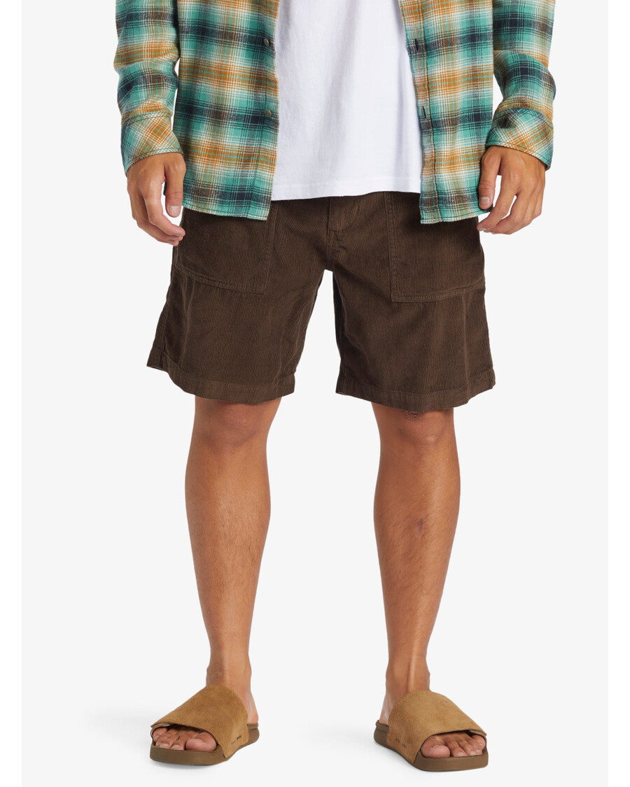 куиксилвер сурф фатигуе сомотни шортс - тамно браон