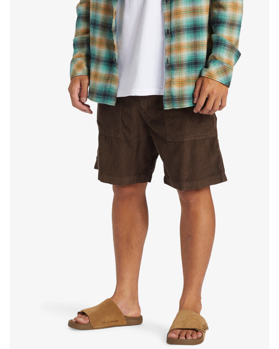 куиксилвер сурф фатигуе сомотни шортс - тамно браон