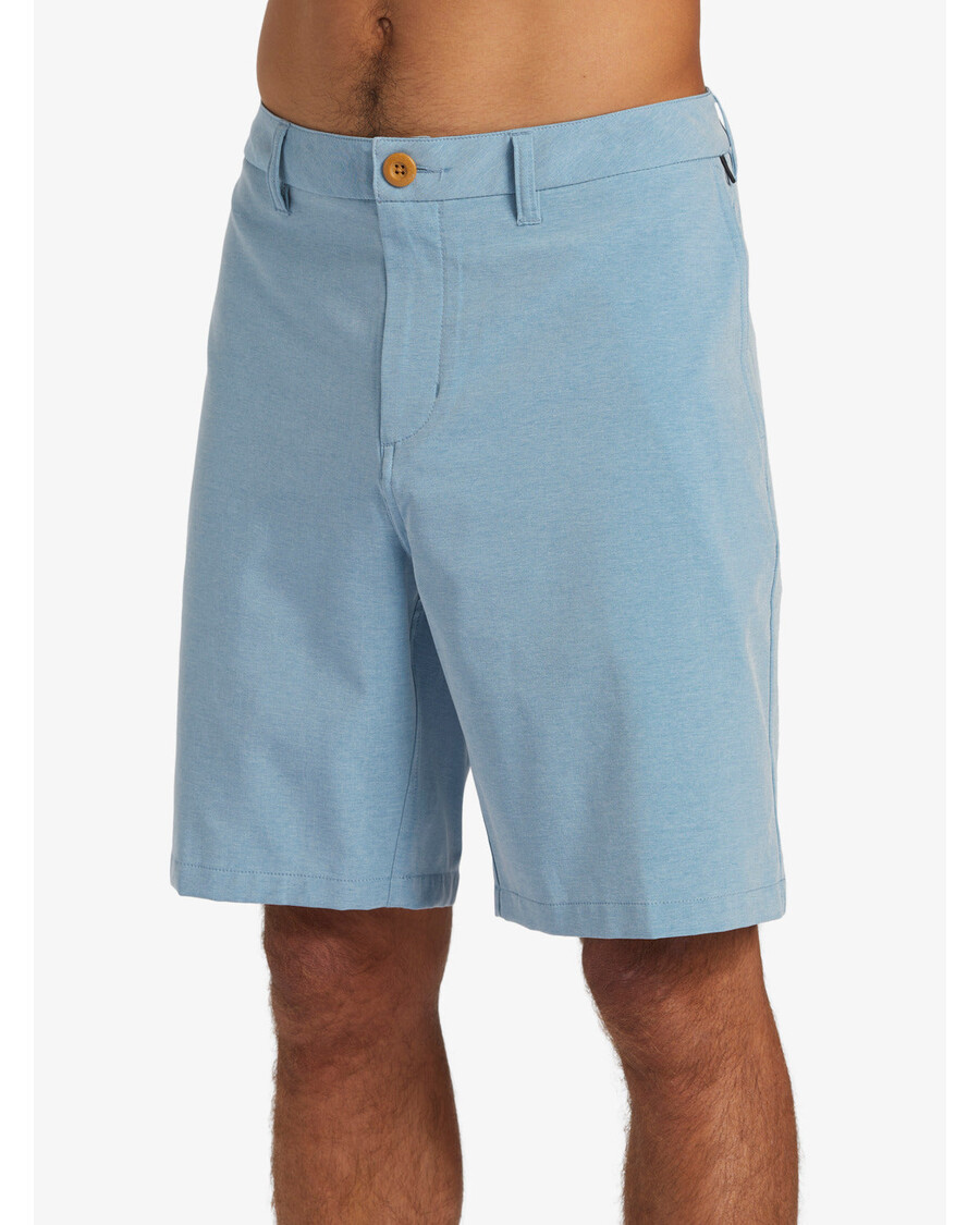 Quik Silver Union Heather Amphibian 20" Hybrid Shorts - Blue Shadow