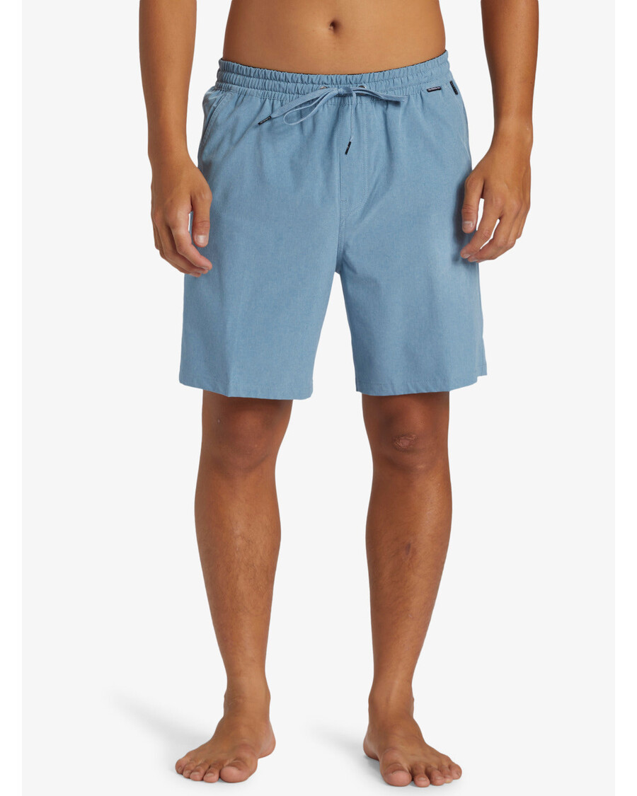 Quik Silver Taxer Heather Amphibian 18" Hybrid Shorts - Blue Shadow
