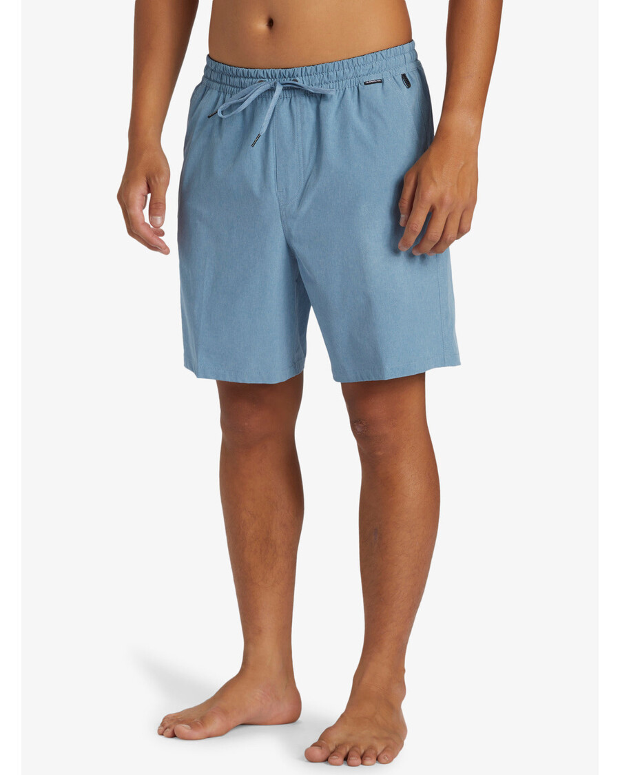 Quik Silver Taxer Heather Amphibian 18" Hybrid Shorts - Blue Shadow