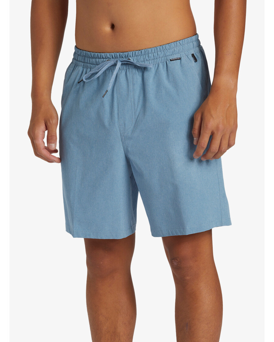Quik Silver Taxer Heather Amphibian 18" Hybrid Shorts - Blue Shadow