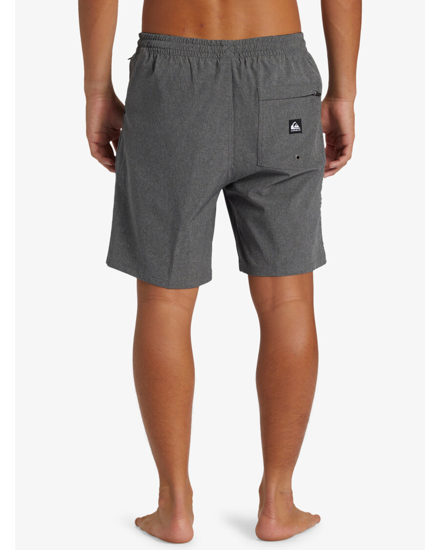 Гибридные шорты Quiksilver Taxer Heather Amphibian 18 дюймов - черные