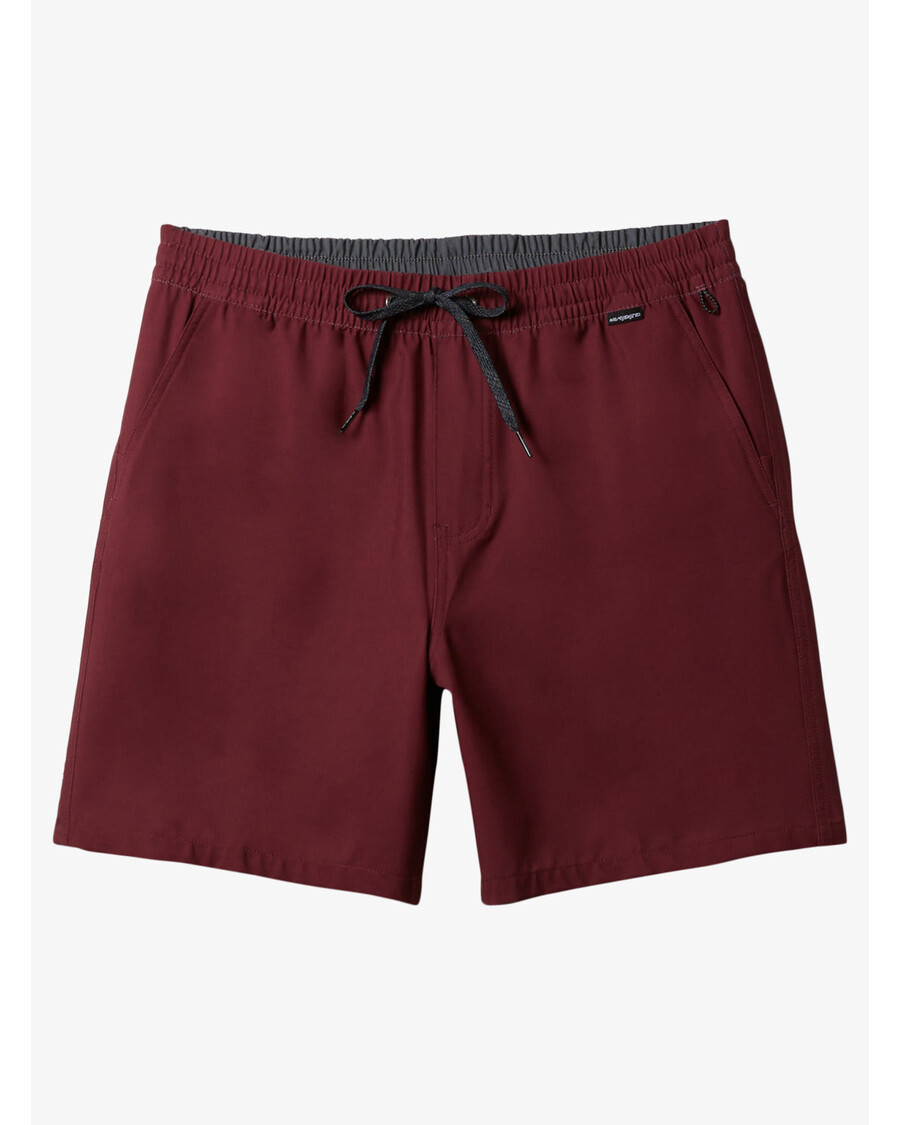 Quiksilver Taxer Obojživelník 18" Hybrid šortky - Víno