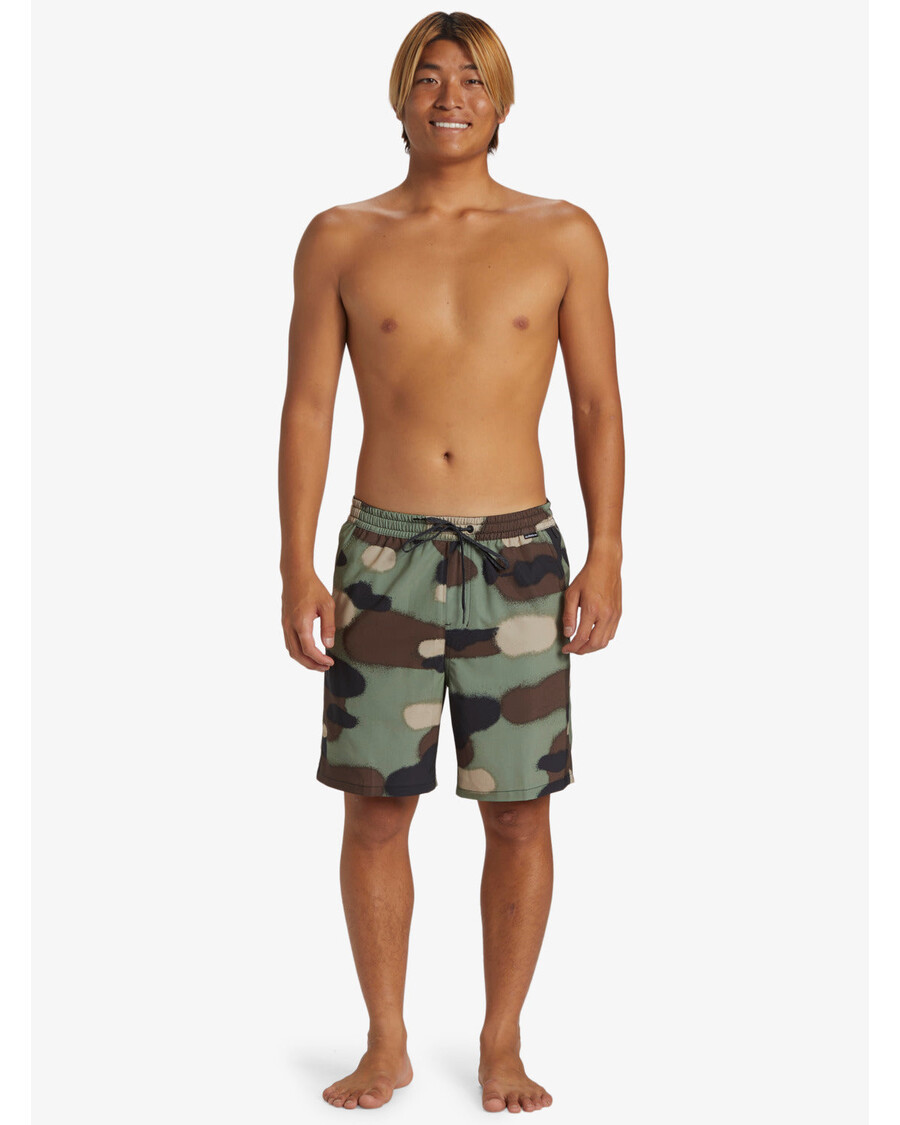 Quik Silver Taxer Print Amphibian 18" Hybrid Shorts - Camo