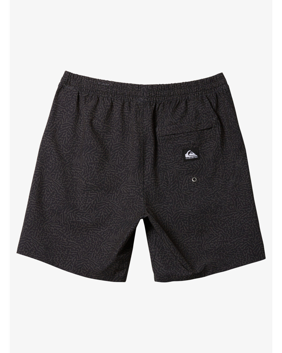 クイックシルバー タキサー プリント 水陸両用 18 インチ ハイブリッド ショーツ - ブラック