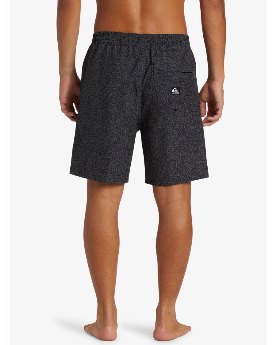 クイックシルバー タキサー プリント 水陸両用 18 インチ ハイブリッド ショーツ - ブラック