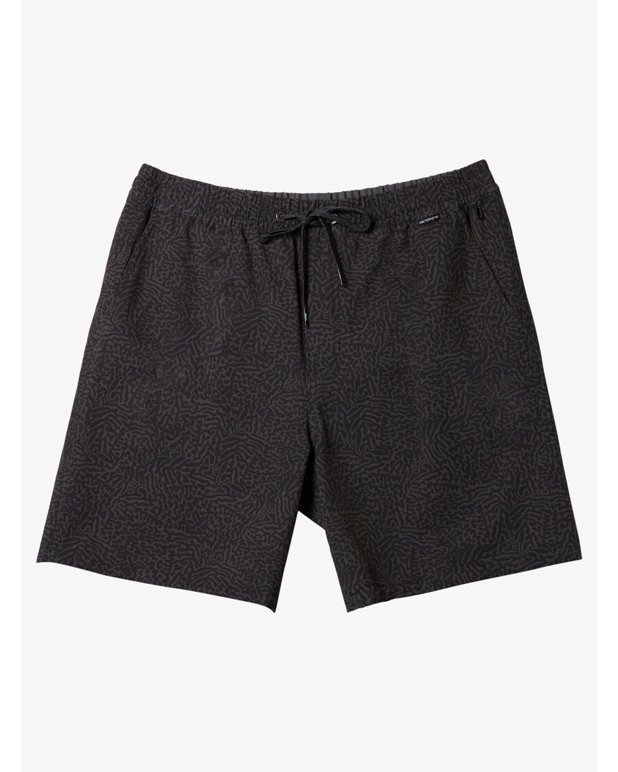 Quiksilver Taxer Print αμφίβιο 18" υβριδικό σορτς - μαύρο
