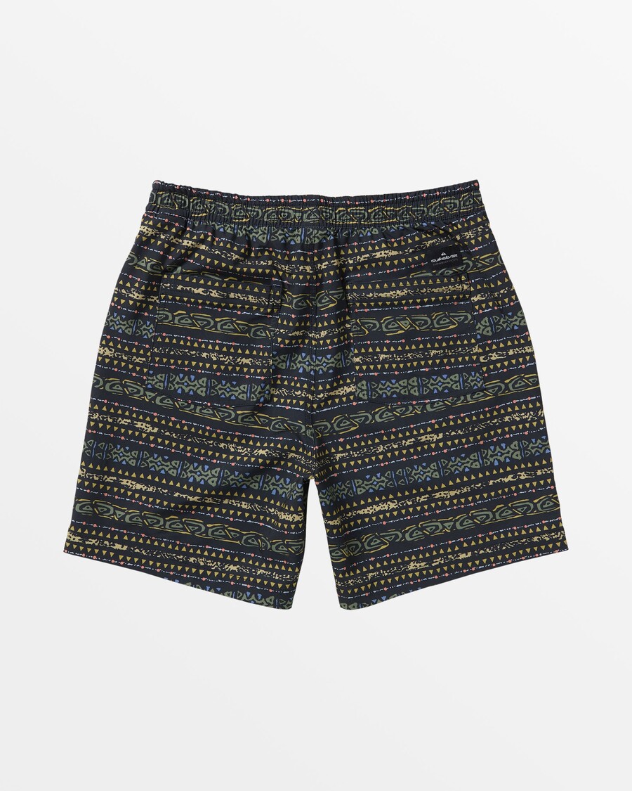 Quik Silver Or Taxer Print Amphibian 18 - Black