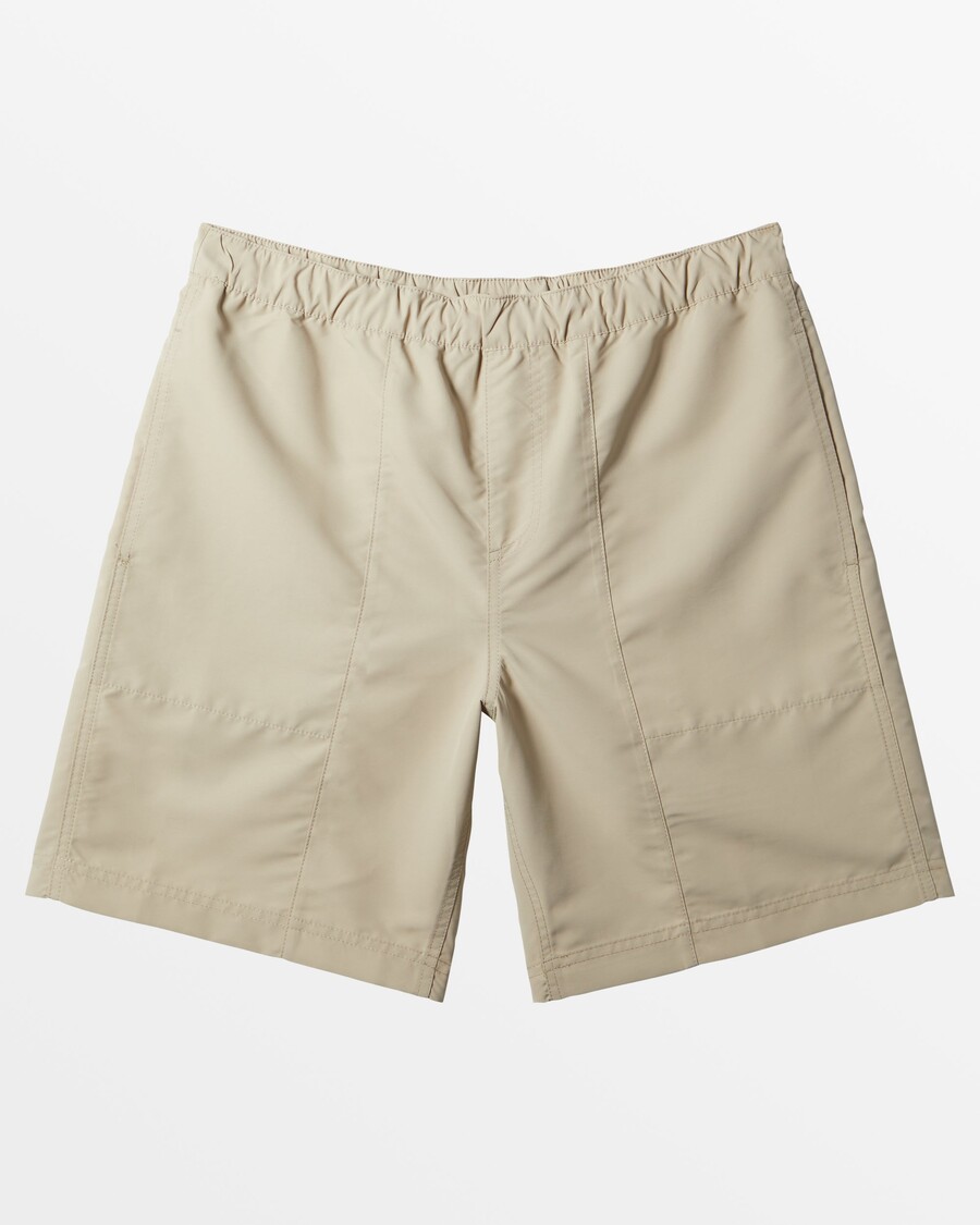 Quiksilver Pagamino Geresnius Amfibijos 18,5 Colių Hibridinius šortus – Plaza Taupe