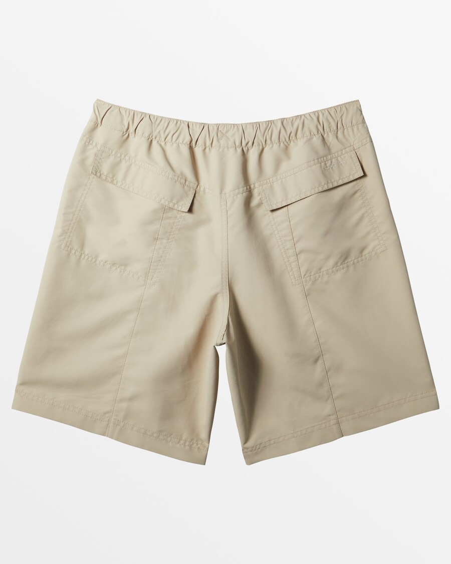 Quiksilver Pagamino Geresnius Amfibijos 18,5 Colių Hibridinius šortus – Plaza Taupe