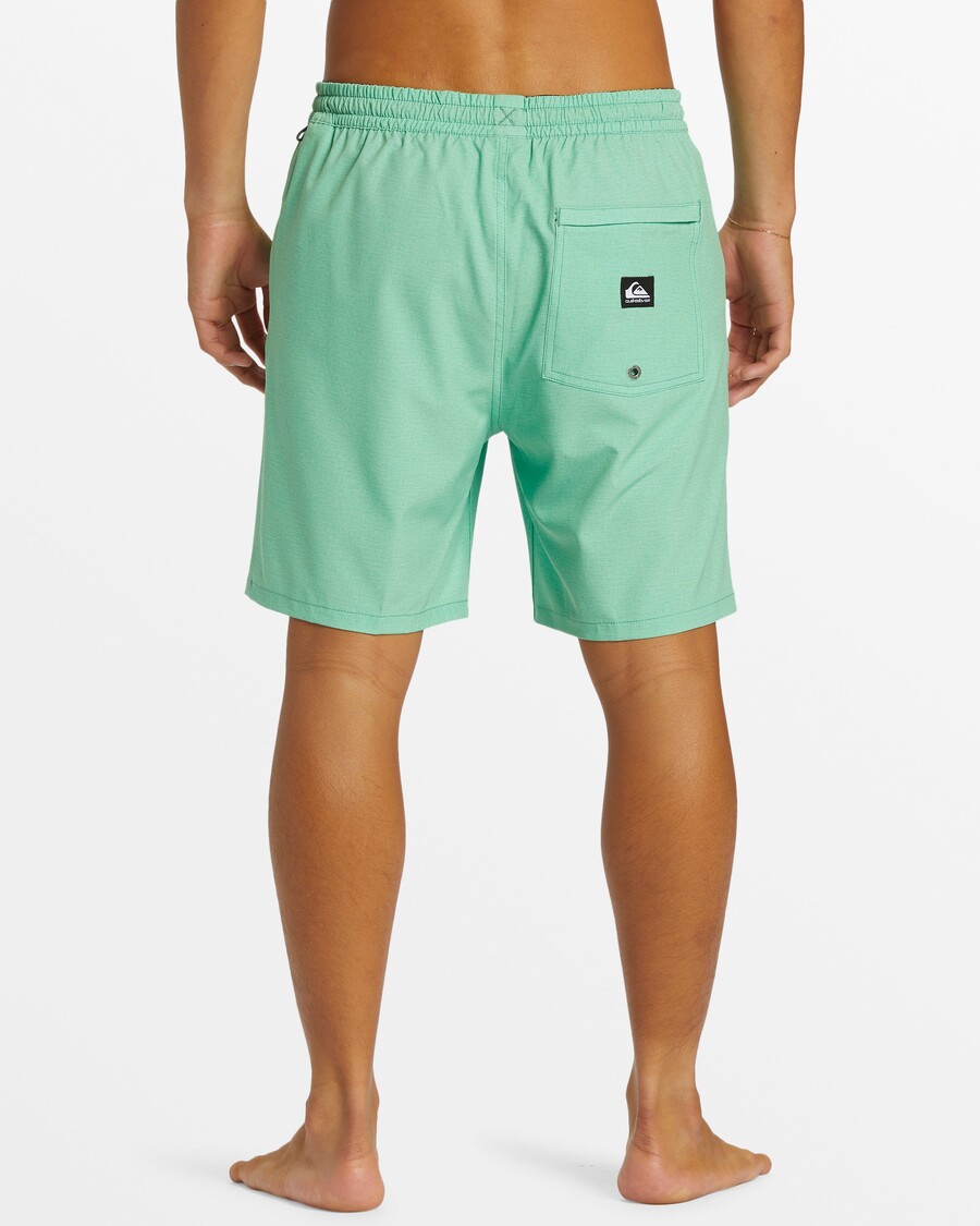 クイックシルバー タキサー ヘザー アンフィビアン 18 インチ ハイブリッド ショーツ - グリーン スプルース