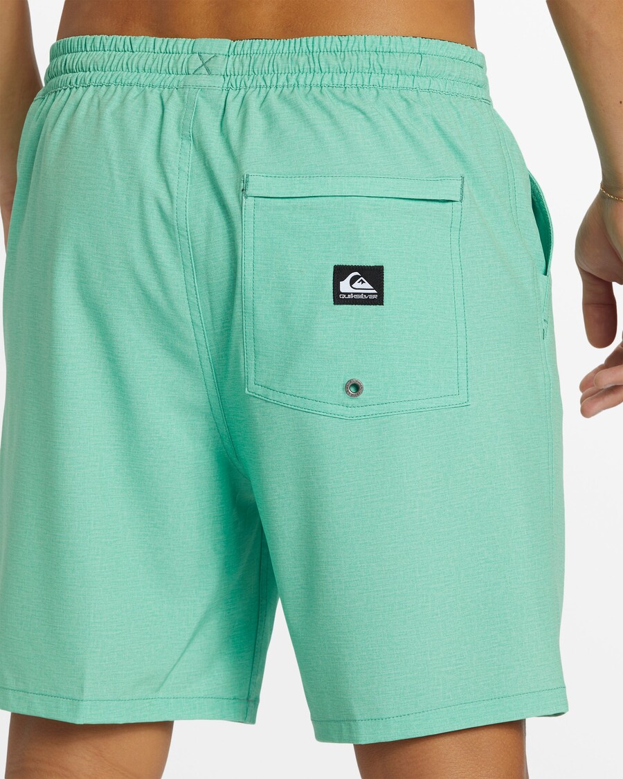 クイックシルバー タキサー ヘザー アンフィビアン 18 インチ ハイブリッド ショーツ - グリーン スプルース