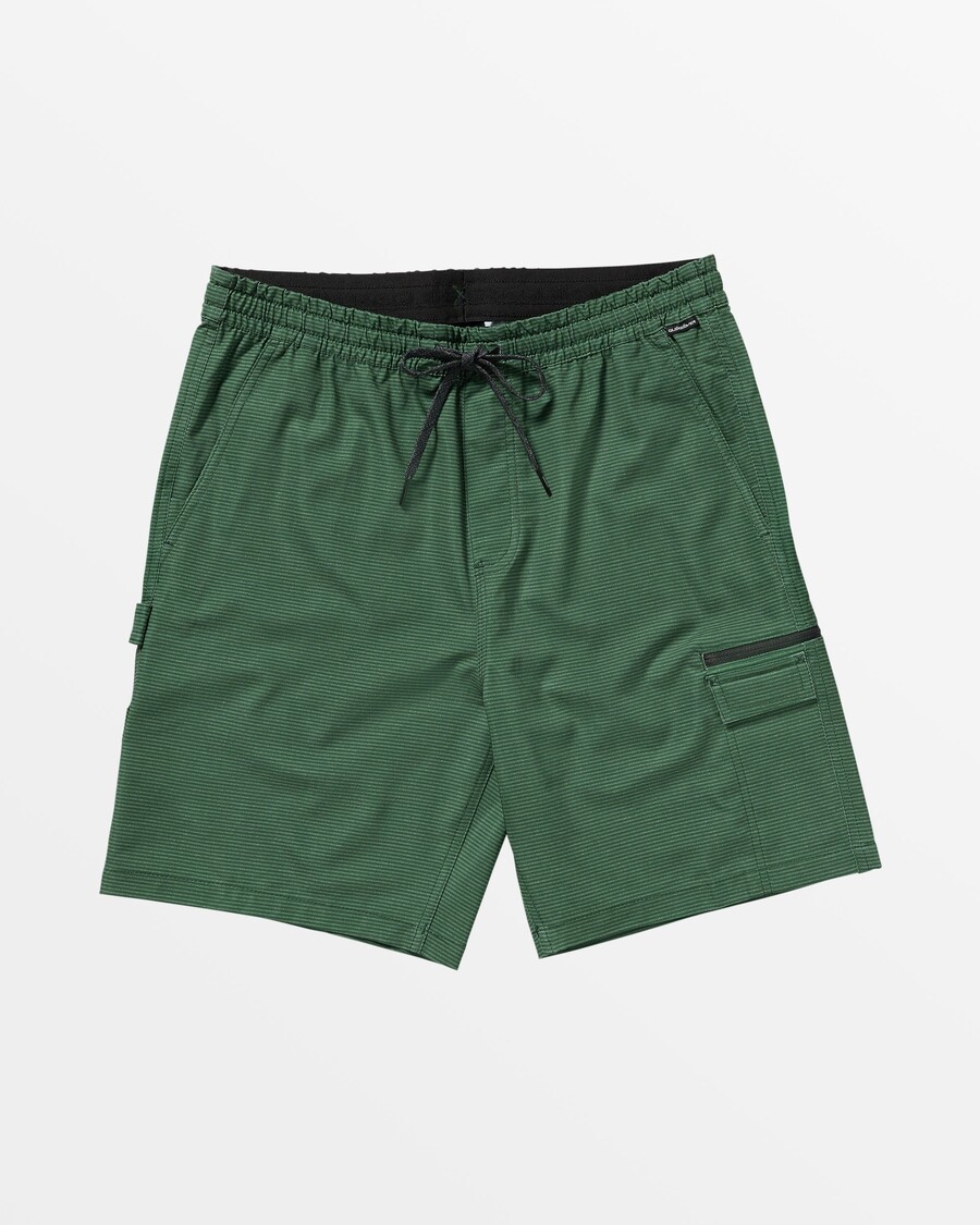 Quiksilver Taxer Cargo Amphibian 19" Shorts Híbridos - Floresta