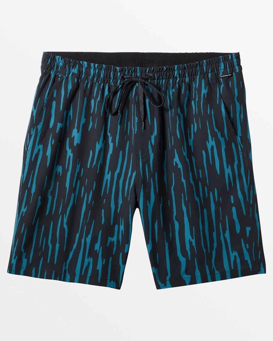 Quik Silver Taxer Print Amphibian 18" Hybrid Shorts - Tarmac