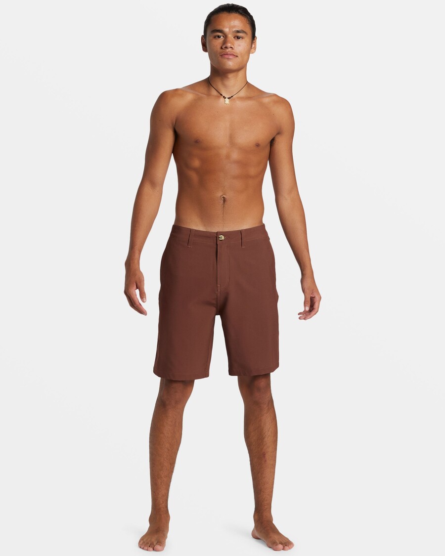 Quik Silver Union Amphibian 20" Hybrid Shorts - Brown Stone