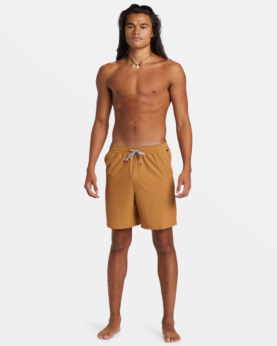 Quik Silver Taxer Amphibian 18" Hybrid Shorts - Bone Brown