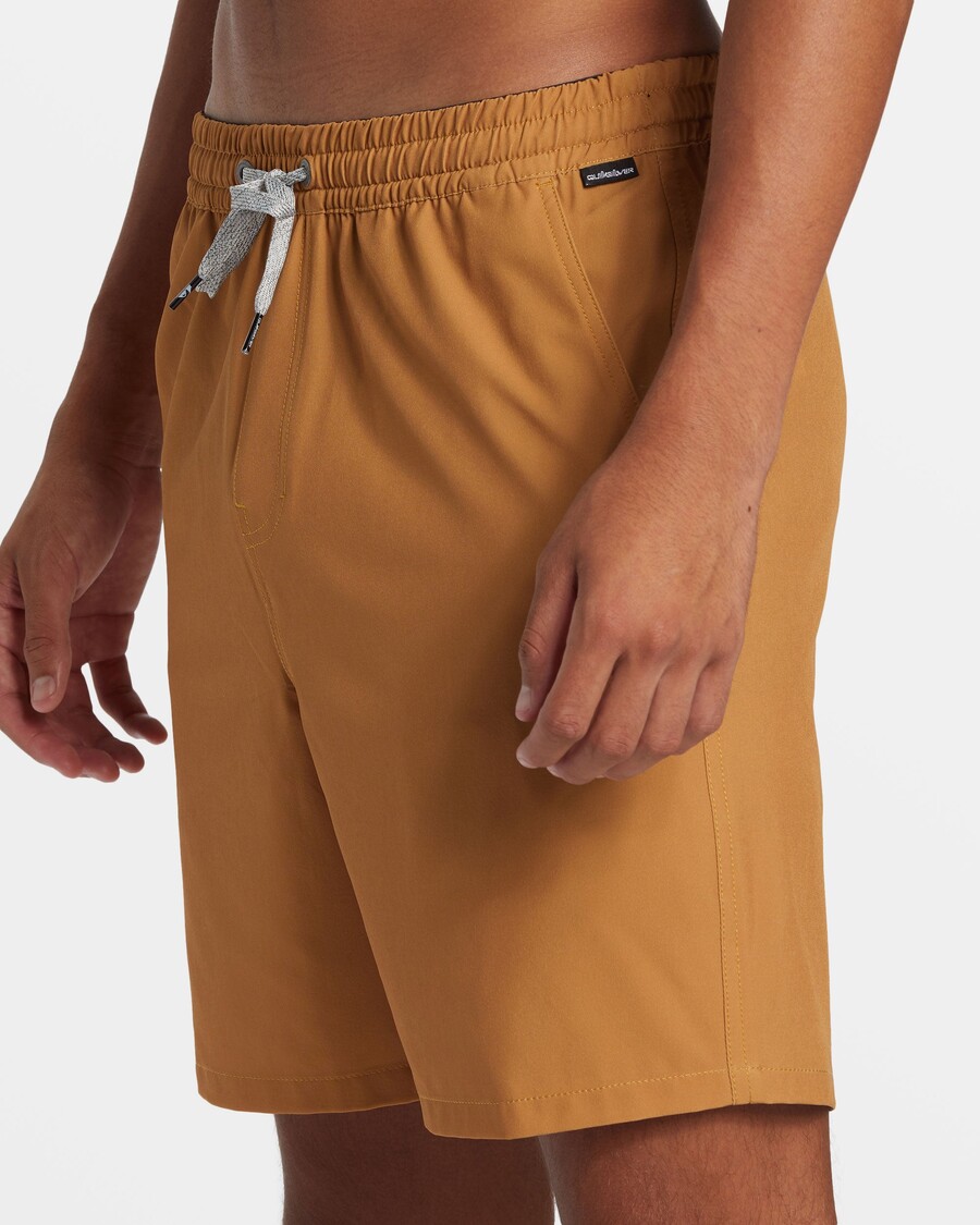 Quik Silver Taxer Amphibian 18" Hybrid Shorts - Bone Brown