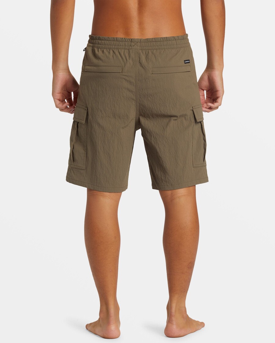 Quik Silver Taxer Cargo 19" Amphibian Hybrid Shorts - Canteen