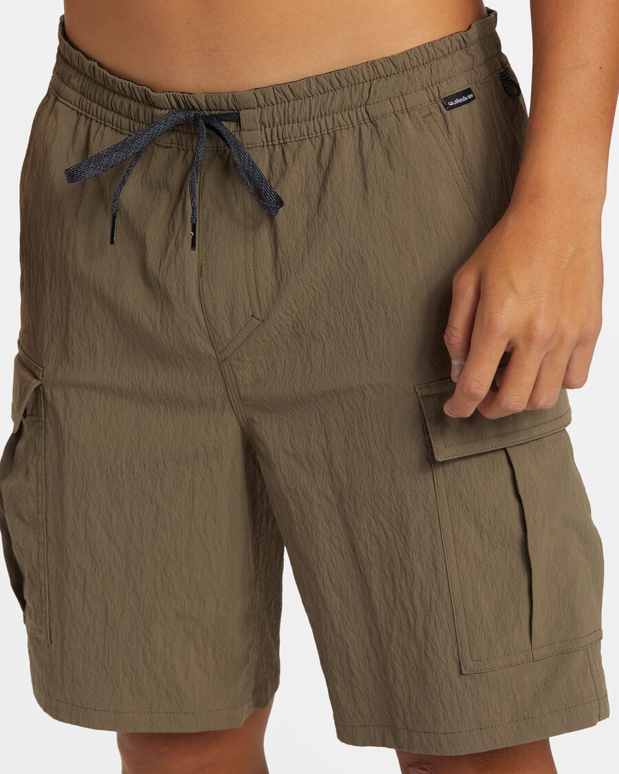 Quik Silver Taxer Cargo 19" Amphibian Hybrid Shorts - Canteen