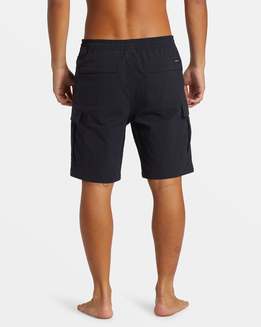 Quik Silver Taxer Cargo 19" Amphibian Hybrid Shorts - Black