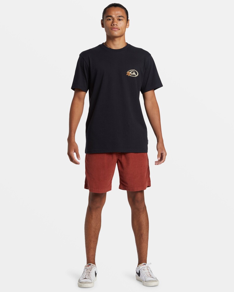 κοτλέ σορτς Quiksilver Taxer - χένα