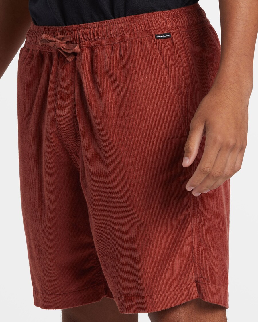 κοτλέ σορτς Quiksilver Taxer - χένα