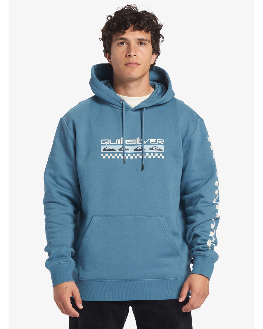 Quik Stříbrný Generátorový Pulovr Fleecová Mikina S Výstřihem - Egejská Modrá