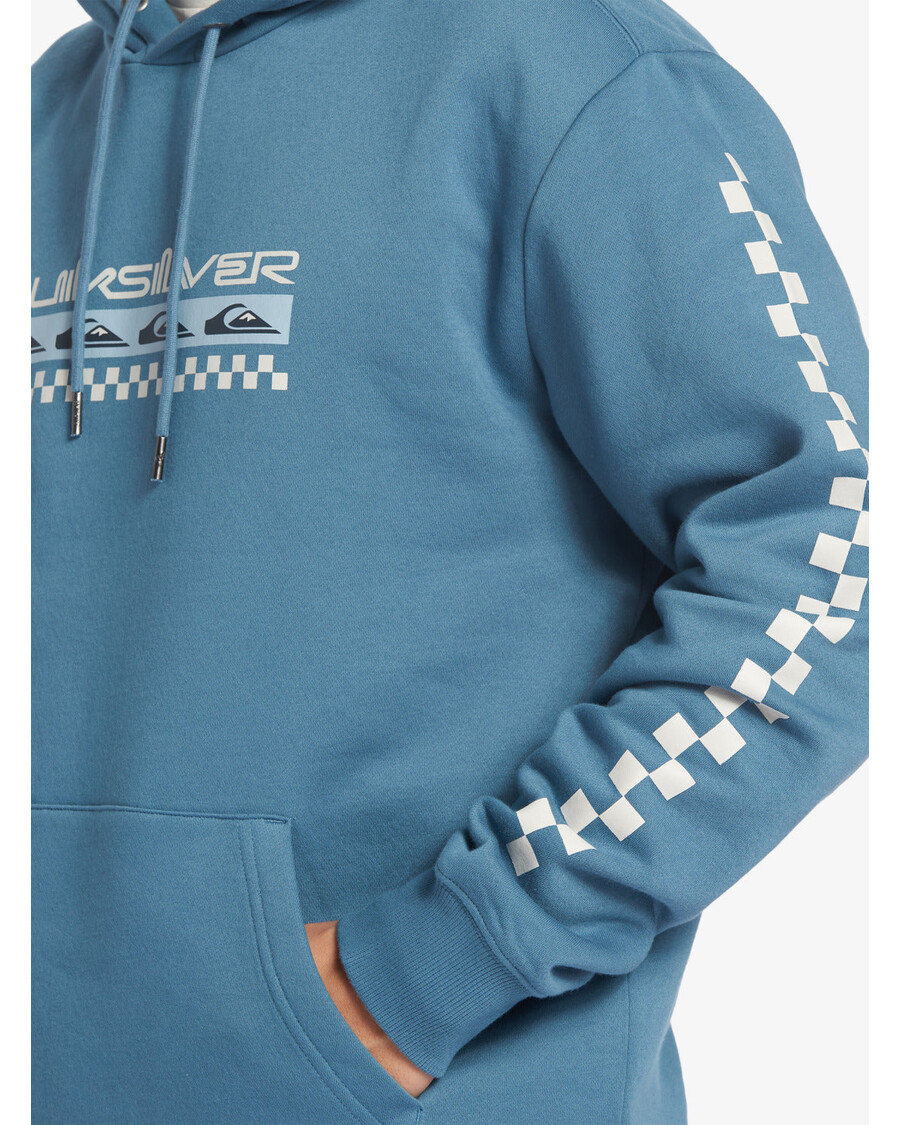 Quik Stříbrný Generátorový Pulovr Fleecová Mikina S Výstřihem - Egejská Modrá